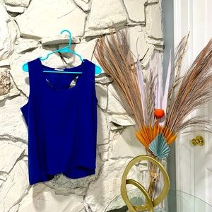 Royal Blue ‘TankTop’ Styled Blouse with an Open Back